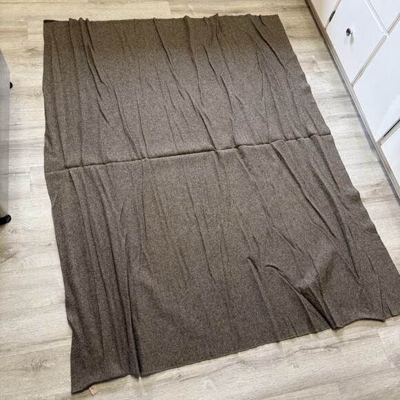 Vintage LL Bean Wool Whipstitch Blanket 54” X 70” Camping Warm Freeport ME USA